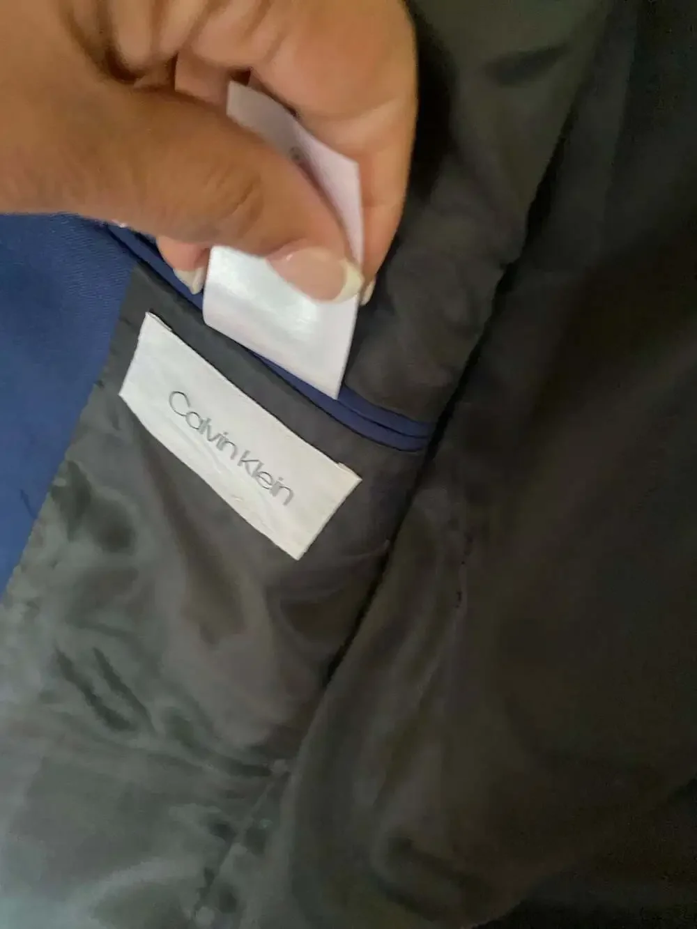 Calvin Klein Boys Blue Two-Button Blazer Jacket Size 12 Regular